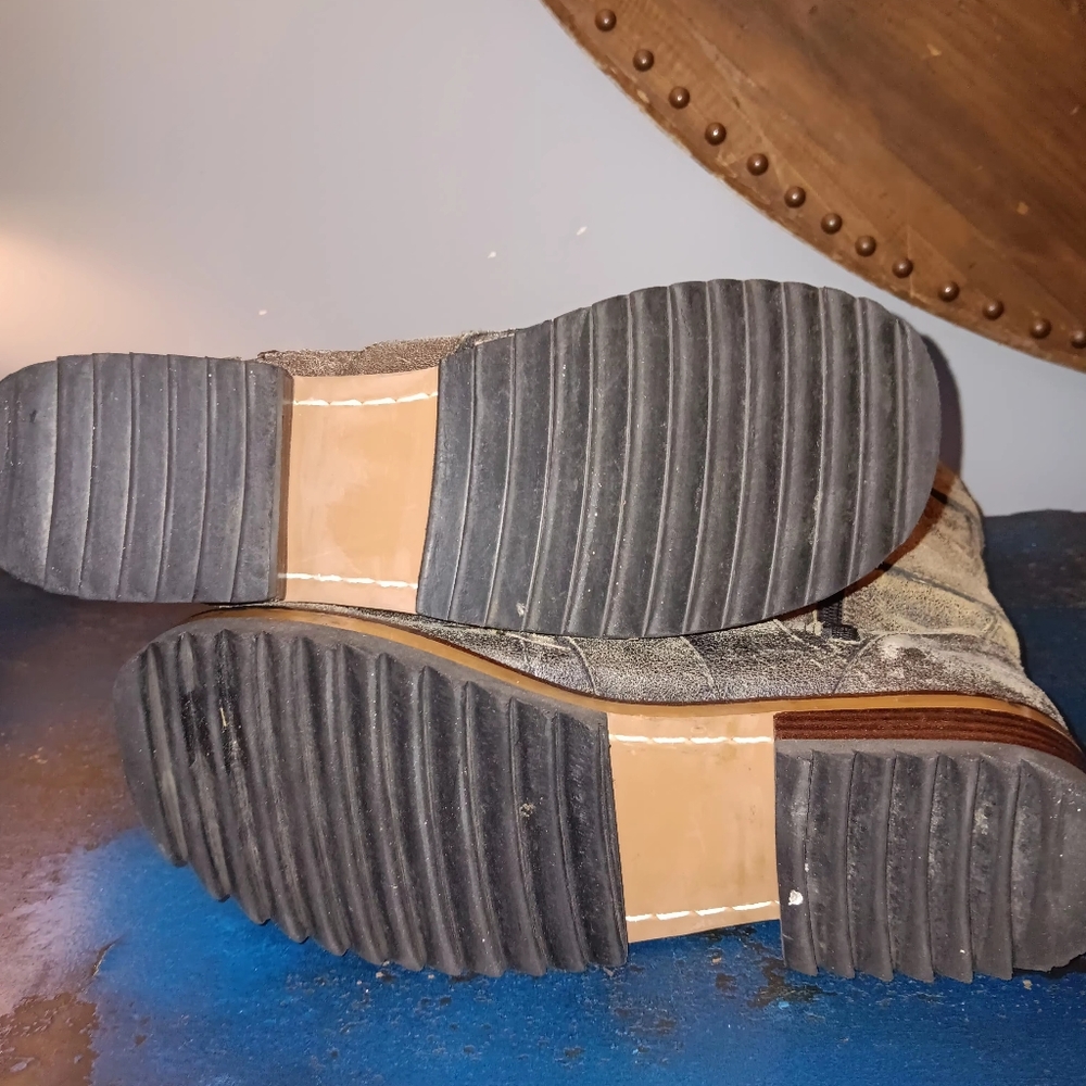 Jim Barnien Rustic black leather boots - Picture 4 of 7